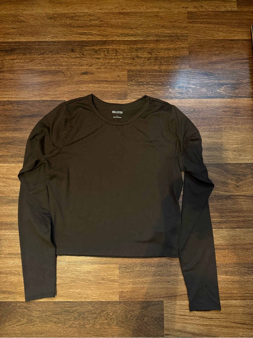 Hollister Black Long-Sleeve Crew Top